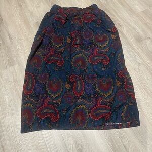 Vintage Paisley Patterned Maxi Skirt size XS\S (see measurements)